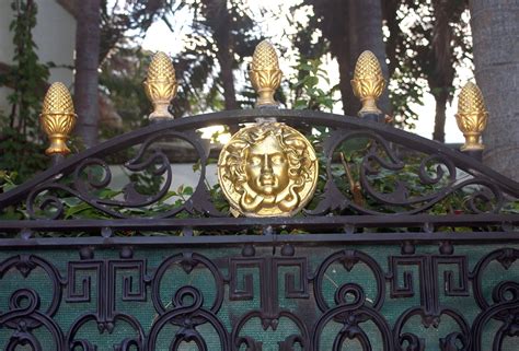 versace mansion gate|versace mansion statue.